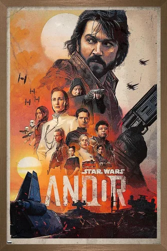 Vista 15 de Trends International Star Wars: Andor - Póster de pared de una hoja, 14.725 x 22.375 pulgadas, versión enmarcada de madera de granero Versión