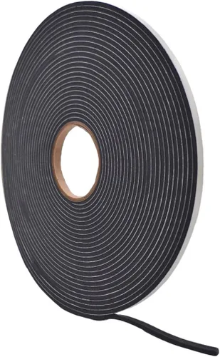 Vista 18 de WOD SSFLDFT Cinta aislante de espuma autoadhesiva de 1/2 pulgada de grosor, 1 pulgada x 25 pies, fabricada en Estados Unidos, impermeabilización