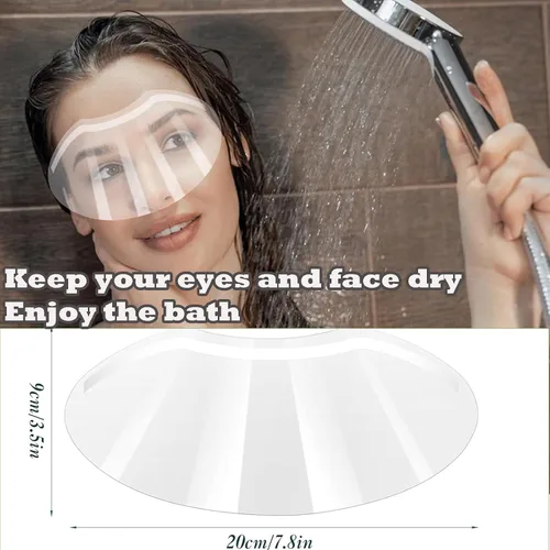 Vista 6 de 100 piezas de protector facial y ocular para ducha después de la cirugía, protector ocular transparente desechable de plástico para ducha, protector