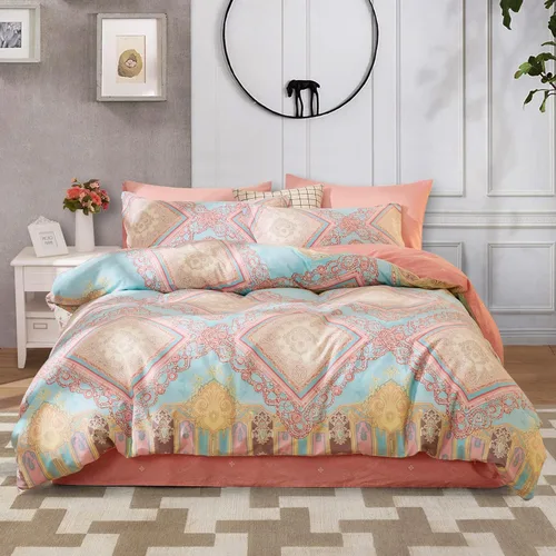 Vista 72 de SAPHREAS Juego de Funda de Edredón de Flores Rosas 2 piezas Algodón Estilo Jardín Campanilla Floral Ropa de Cama Juego de Funda de Edredón 100%