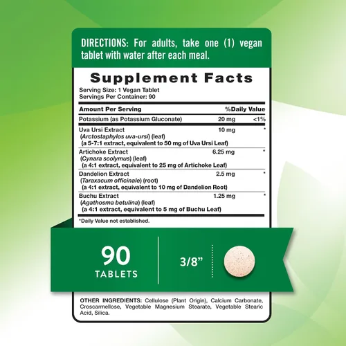 Vista 2 de Nature's Truth Píldora de agua súper fuerte con potasio, 90 unidades, sin cafeína, vegano, sin OMG y sin gluten