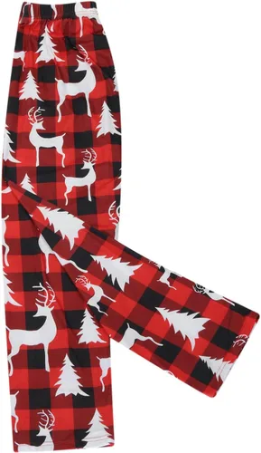 Vista 7 de Pijamas de Navidad para la familia, conjunto a juego de camisetas de manga larga y pantalones, camisones navideños con Feliz Navidad