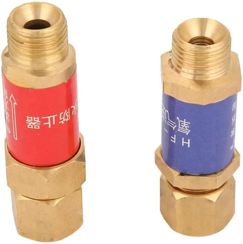 Vista 7 de Válvula antirretorno de oxígeno-acetileno, 1,5 oxígeno-acetileno antirretorno para equipos de soldadura de gas para hogares privados