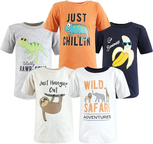 Vista 36 de Hudson Baby - Camisetas de manga corta para bebé unisex Animal Adventure