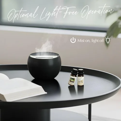 Vista 2 de SALKING Difusor de Llama para Aceites Esenciales, Difusor de Aceite Esencial de Aromaterapia de Fuego, Humidificador de Niebla Fría Ultrasónico
