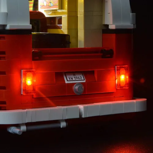 Vista 3 de BRIKSMAX Kit de iluminación LED para Autocaravana Volkswagen T1 - Compatible con modelo de bloques de construcción Lego 10220 - no incluye el set