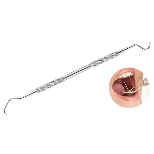Vista 8 de Oral Dentistry - Juego de herramientas de higiene dental de acero inoxidable, espejo de boca, rascador de tarta y escalador de pollo, kit dental es