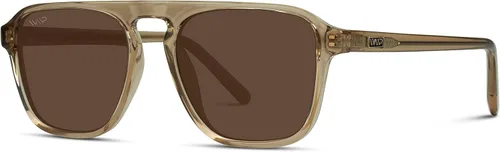 Vista 5 de WMP Eyewear - Gafas de sol modernas estilo aviador polarizadas estilo cuadrado para hombre