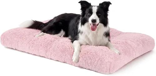 Vista 18 de JOEJOY - Almohadilla para cama para perro, cama de lujo lavable para perros, almohadilla suave antideslizante para perros pequeños, 23 x 18 Beige