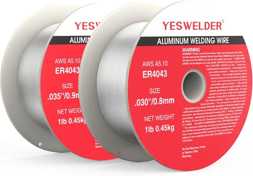 Vista 13 de YESWELDER Alambre de soldadura de aluminio de silicio, ER4043 1lb .030
