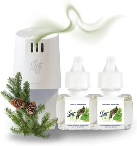 Vista 27 de Scent Fill Ambientador enchufable de sidra de manzana, repuestos de aceite perfumado, 2 recambios + difusor