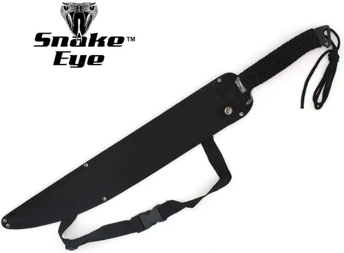 Vista 5 de Snake Eye Tactical - Espada de fantasía con funda de nailón, machete para exteriores y camping Negro
