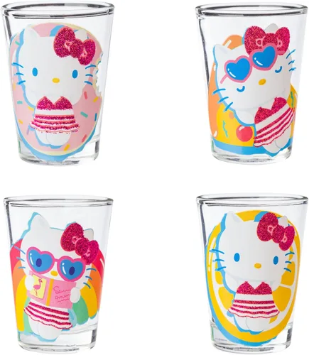 Vista 26 de Silver Buffalo Disney Una película Goofy - Juego de 4 mini vasos con personajes de Goofy, Max Goof, Roxanne y Bobby Zimuruski, 1.5 onzas