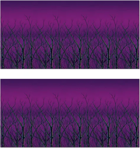 Vista 12 de Beistle Telones de fondo de pared sangrientos, 2 revestimientos de pared de plástico realistas con estampado de sangre goteante para Halloween
