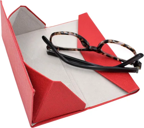 Vista 85 de Real Sic Funda para lentes de sol para hombres y mujeres, soporte magnético plegable para lentes de sol, inspirado en el color sólido
