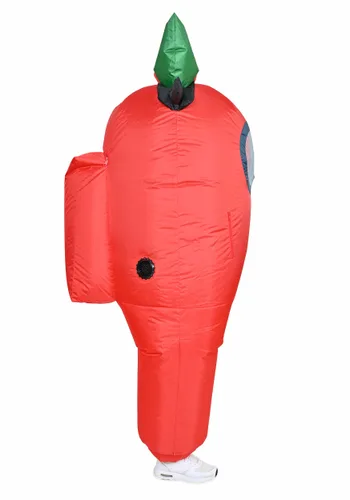 Vista 4 de Disfraz Inflable de Impostor de Among Us con Luces para Niños Multicolor