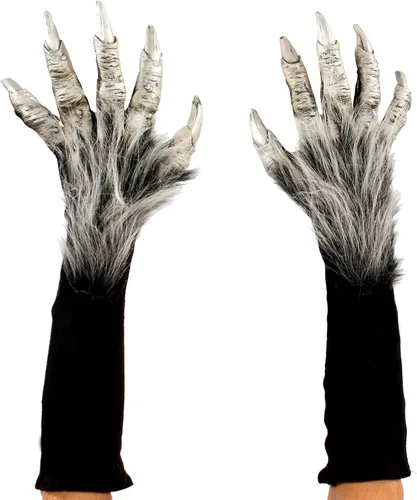 Vista 5 de Zagone Studios Kit de disfraz de lobo plateado (hombre lobo), plateado