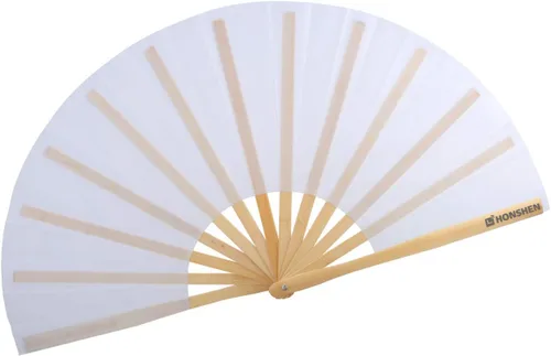 Vista 10 de Abanicos de mano plegables de bambú grandes, color rojo, ventilador KunFu para eventos, bailes, espectáculos, festivales, regalo (todo rojo)