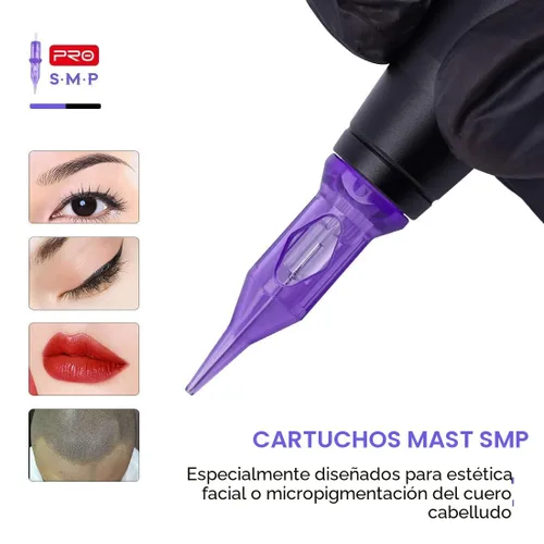 Vista 9 de Mast Tattoo Pro Cartuchos Agujas con Membrana Tamaños Mixtos Caja de 50 Pcs (10RL)