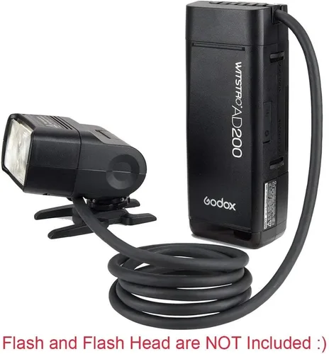Vista 2 de Godox EC200 200W Extensión Flash Head con 2M largo extender cable para Godox AD200 AD200 Pro Speedlite