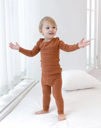 Vista 50 de AVAUMA - Pijama para niños y niñas de algodón básico para uso diario