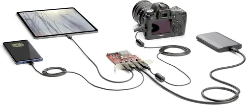 Vista 6 de StarTech Tarjeta PCIe USB de 4 puertos, 10 Gbps, perfil completo, TAA (PEXUSB312A2C2V)