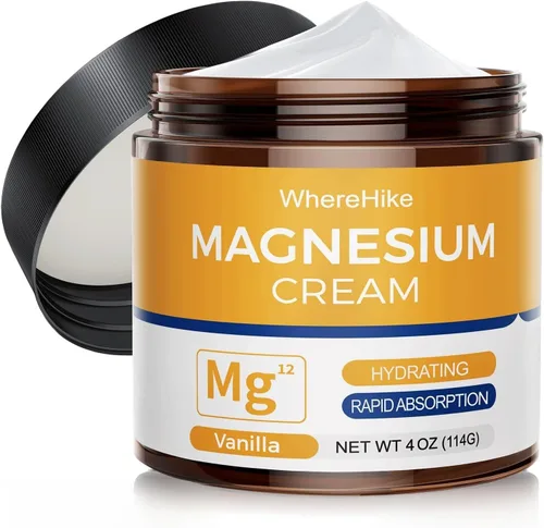 Vista 8 de stilip Crema Tópica Natural de Magnesio para el Sueño, Loción Nocturna de Magnesio para el Dolor y Calambres en las Piernas, Relajación Muscular