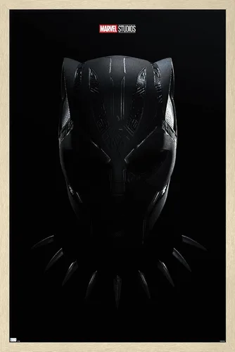 Vista 14 de Trends International Marvel Black Panther: Wakanda Forever - Póster de pared de una hoja, 14.725 x 22.375 pulgadas, versión enmarcada de madera