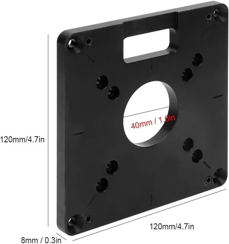 Vista 6 de Oumefar 6 unids/set aleación de aluminio fresado Flip Board recortadora Flip Board Router mesa Insertar placa para máquinas de recorte