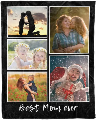 Vista 8 de D-Story Regalos para mamá, regalo para el día de la madre de parte de hija e hijo, manta de franela suave regalo para mamás Navidad, manta de cama
