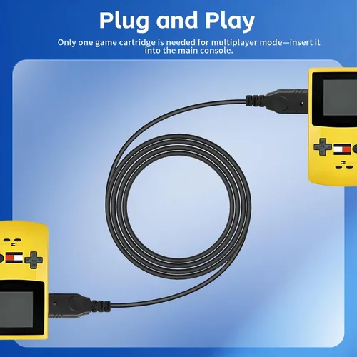 Vista 5 de Link Cable for GBA, 2 Player Link Cable Connect Cord Connection Line for Nintendo Gameboy Advance SPGameboy Advance, 3.9ft