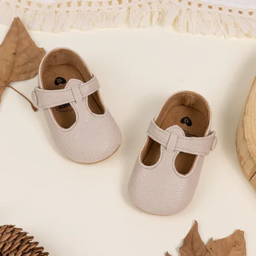 Vista 4 de Miamooi Zapatos de vestir de boda para bebés y niñas, zapatos de ballet con lazo de princesa Mary Jane, zapatos planos para primeros pasos, zapatos