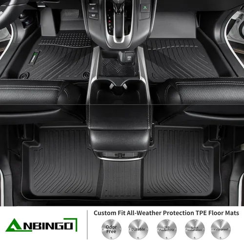 Vista 2 de ANBINGO® Tapetes para piso y maletero de auto personalizados, protección contra todo tipo de climas, de elastómero termoplástico, de goma
