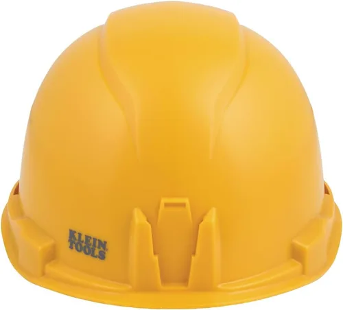 Vista 6 de Klein Tools Casco duro, estilo de gorra no ventilada, acolchado, autodesible, resistente al olor, probado hasta 20 kV Amarillo