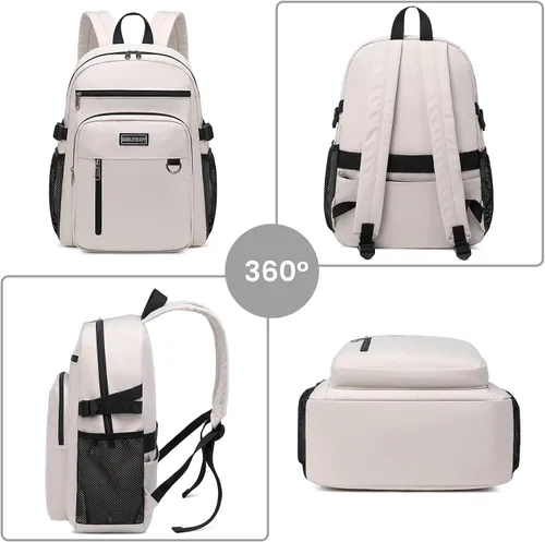 Vista 3 de MIRLEWAIY Mochila casual universitaria, ligera, mochila de trabajo para adolescentes, niñas, niños, mujeres y hombres, M, Mochilas de viaje