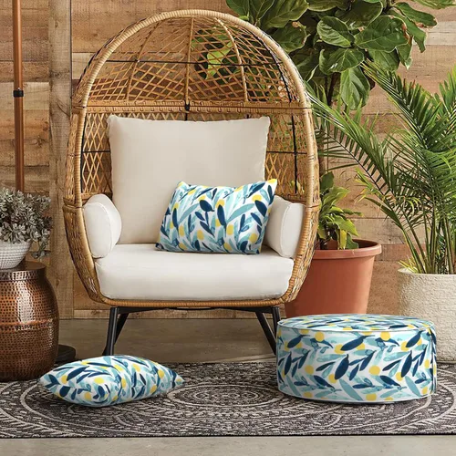 Vista 4 de LVTXIII Almohadas lumbares para exteriores e interiores, cojines lumbares decorativos para patio, cojines de jardín esponjosos repelentes al agua
