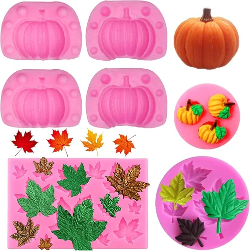 Vista 8 de Rainmae 6 moldes de silicona para pastel de copo de nieve de Navidad, copos de nieve 3D, herramientas de decoración de cupcakes de invierno