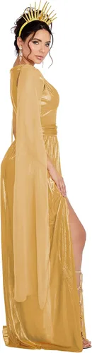 Vista 2 de Dreamgirl Diosa del sol para mujer, Oro