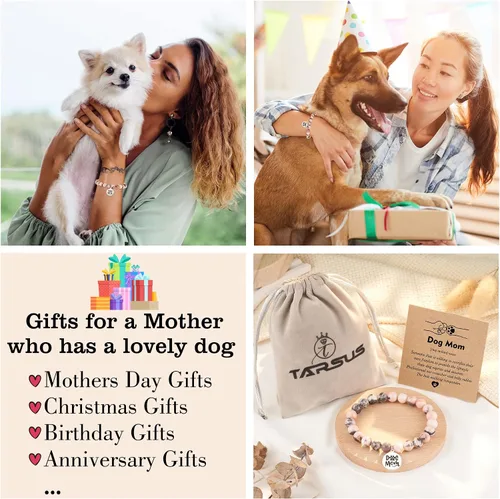 Vista 6 de Tarsus Pulsera con dije para el Día del Padre, Día de la Madre, para mujeres y hombres, el mejor regalo de mamá para mujeres, regalos para papá