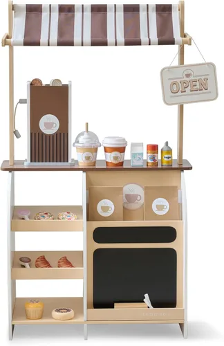 Vista 6 de Teamson Kids Espresso Treats - Soporte de madera para café