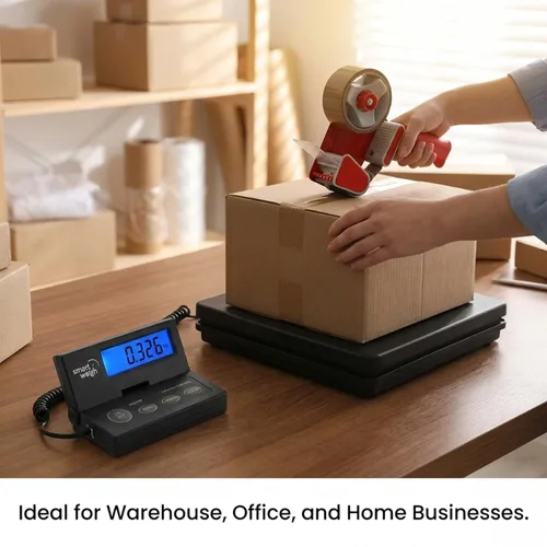 Vista 7 de Smart Weigh - Balanza digital de envío y pesaje postal, 110 lb x 0,1 oz, balanza de Oficina de Correo Postal, UPS, USPS