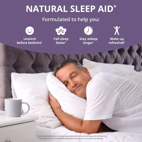 Vista 4 de NuBest Sleep Xtra Apoya un sueño saludable para adultos Vitamina B6, melatonina, ashwagandha, manzanilla, valeriana y más – No forma hábito 60