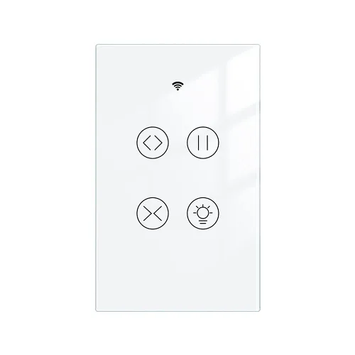 Vista 8 de Interruptor inteligente MOES táctil de pared, WiFi de 2.4 GHz con cable neutro requerido, control múltiple de 3 vías, panel de vidrio. Funciona