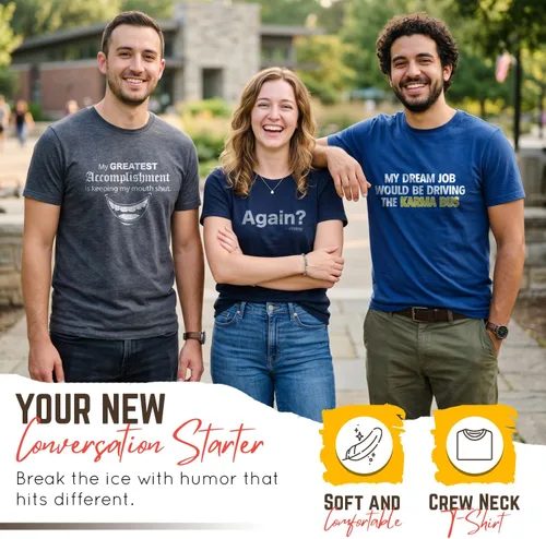 Vista 7 de Feelin Good Tees You Find It Offensive? - Camiseta divertida con texto en inglés "I Find It Funny Sarcastic Witty" Negro