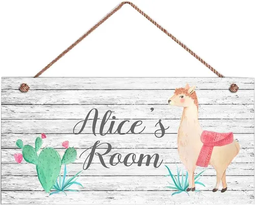 Vista 5 de XIUXZMM Cartel de elefante, letrero personalizado de bosque, nombre del niño, letrero de puerta para niños, decoración de pared de guardería