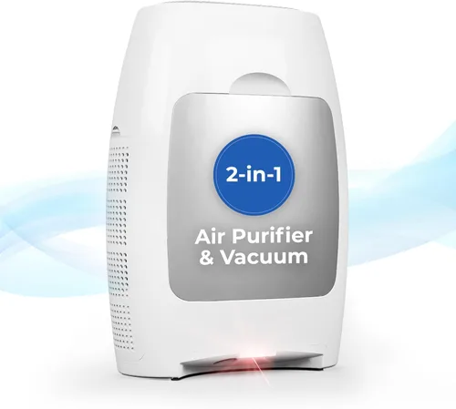 Vista 8 de EyeVac Air - Purificador de aire HEPA 2 en 1 y recogedor automático de vacío sin contacto, ultra rápido y potente, cubre 600 pies cuadrados