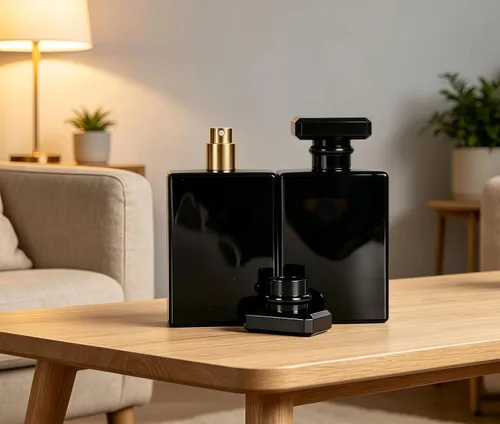 Vista 3 de 2 botellas de spray de vidrio de 3.4 fl oz, botella de perfume recargable de niebla fina, atomizador de perfume para hombres y mujeres, recipientes