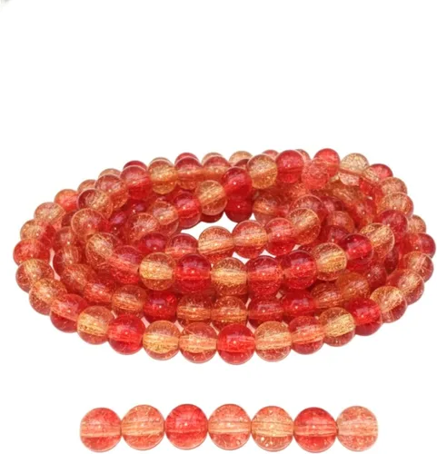 Vista 44 de DandS ltd Cuentas de cristal agrietadas para la fabricación de joyas, champán, pulseras vibrantes de bricolaje, collares, aretes, suministros