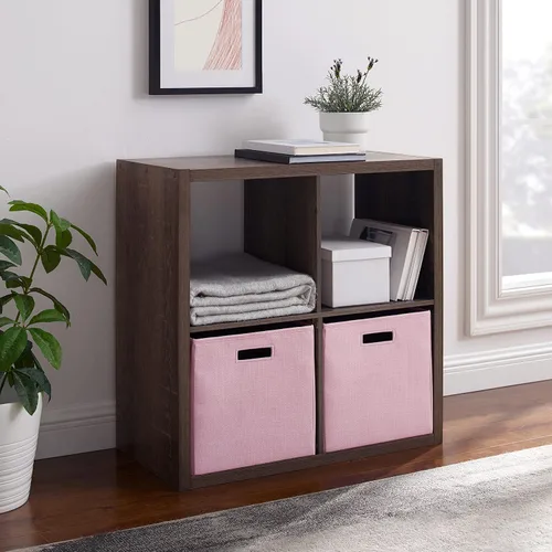 Vista 7 de Linon Home Decor Linon Dawes 4 gabinetes de almacenamiento de cubos de café expreso