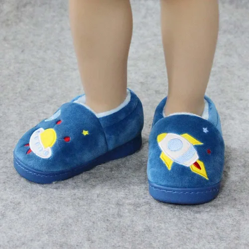 Vista 5 de ESTAMICO Pantuflas lindas para niñas con espuma viscoelástica para niños, zapatos cálidos de invierno para casa